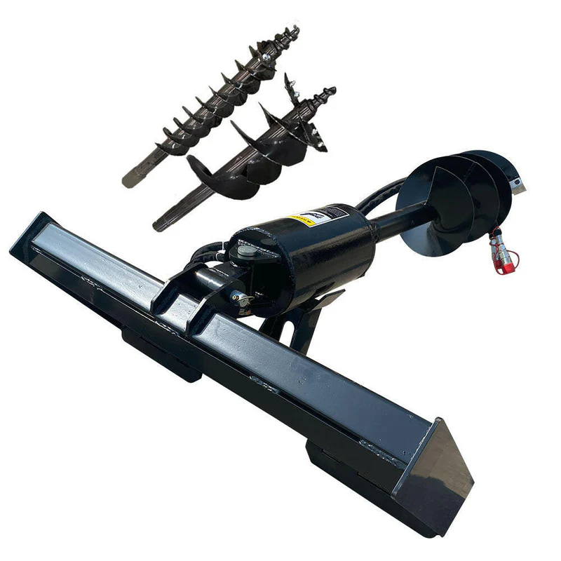 Skid Steer Hydraulic Auger with 3 bits For Sale 12-16 gpm | AGT-SSECAG-Y