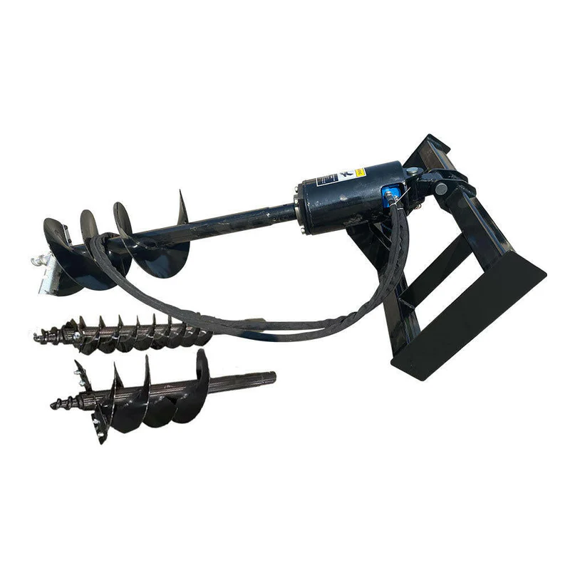Skid Steer Hydraulic Auger with 3 bits For Sale 12-16 gpm | AGT-SSECAG-Y