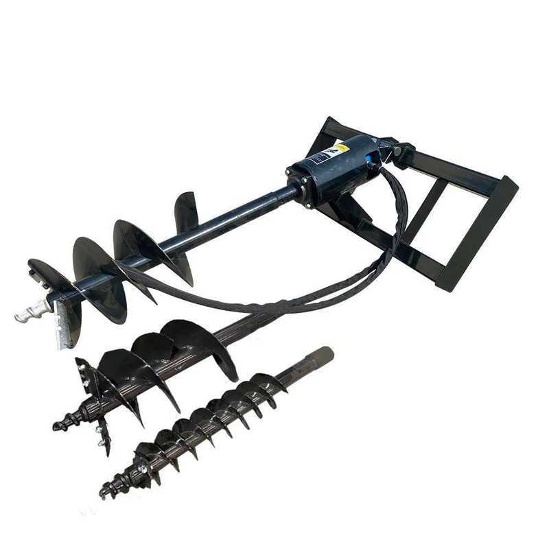 Skid Steer Hydraulic Auger with 3 bits For Sale 12-16 gpm | AGT-SSECAG-Y
