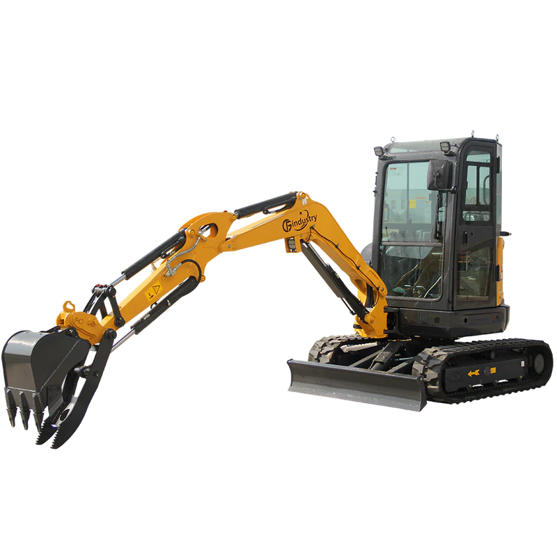 2.8 Ton, Yanmar Diesel Engine Mini Excavator w/ Hydraulic Thumb | CFG-STE35SR