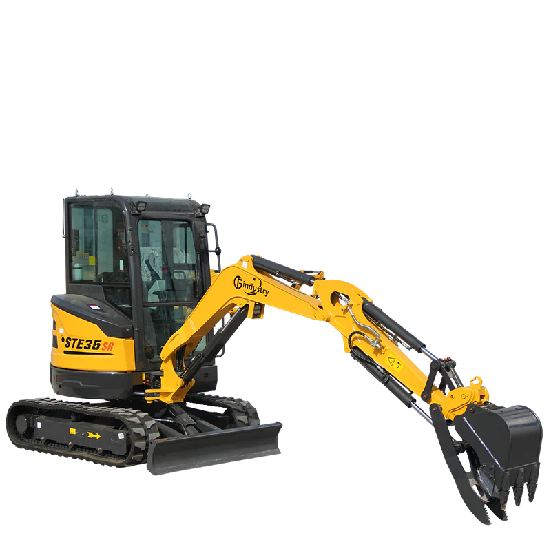 2.8 Ton, Yanmar Diesel Engine Mini Excavator w/ Hydraulic Thumb | CFG-STE35SR
